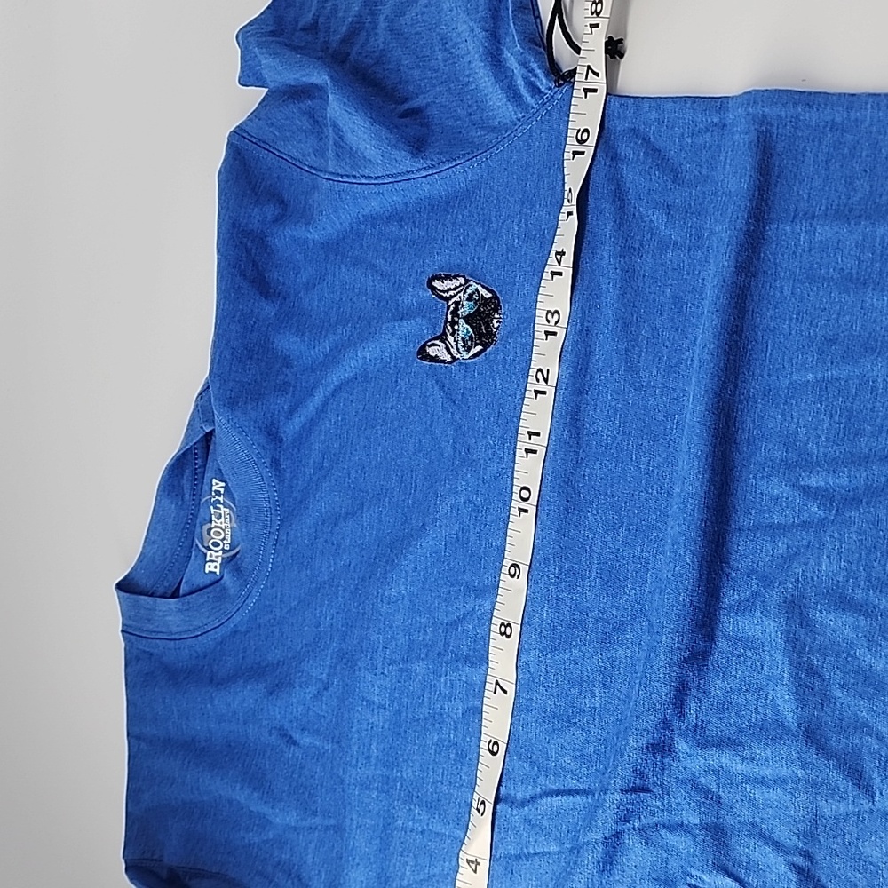 brooklyn standard heather blue shirt Pug - Picture 5 of 6